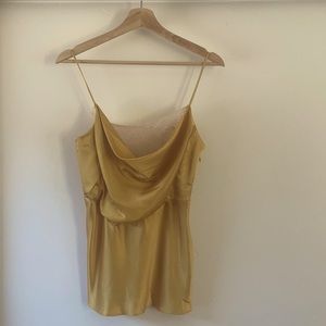 TOPSHOP (now ASOS) fancy tank in Ochre